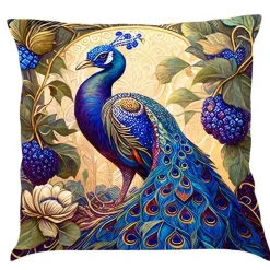 Katzen-Kissenbezug - Stilvoller Kissenbezug aus Leinen 45x45cm