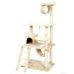 Katzenkletterbaum aus Holz – Aktivitätsstruktur für kleine Haustiere