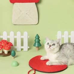 Katzenkratzbaum in Pilzform – Stilvoller Katzenkratzbaum