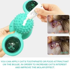 Katzenmassage-Windmühlenspielzeug – Interaktives drehbares Haustierspielzeug