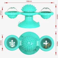 Katzenmassage-Windmühlenspielzeug – Interaktives drehbares Haustierspielzeug