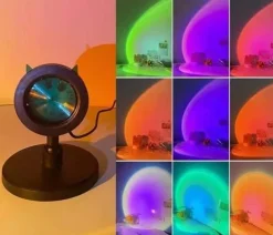 Katzenohren-Sonnenuntergangslampe – Süßes Nachtlicht für den Schreibtisch