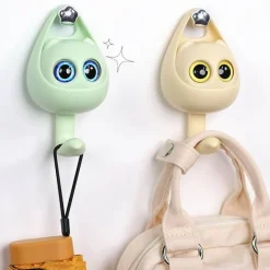 Katzen-Wandhaken – Süßer, lochfreier Schlüsselhalter-Organizer