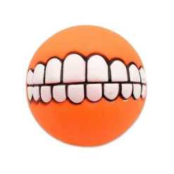 Kauspielzeug für Hunde mit Smiley-Motiv aus Gummi – Lustiges Kauspielzeug für Haustiere