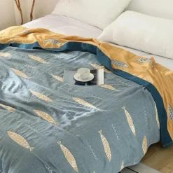 Kawaii Fischdecke - Süße leichte Baumwolldecke