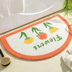 Kawaii Florale Fußmatte - Süße rutschfeste Matte für drinnen und draußen