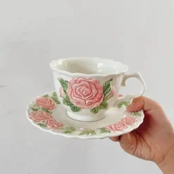 Kawaii Tier-Trinkgeschirr-Set – Süßer Hundebecher und Teller