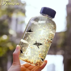 Kawaii Tier-Wasserflasche mit Hülle – Süße Trinklösung für draußen