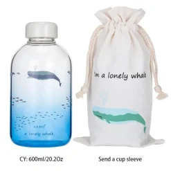 Kawaii Tier-Wasserflasche mit Hülle – Süße Trinklösung für draußen