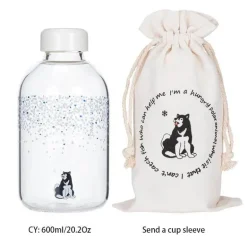 Kawaii Tier-Wasserflasche mit Hülle – Süße Trinklösung für draußen