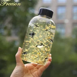 Kawaii Tier-Wasserflasche mit Hülle – Süße Trinklösung für draußen