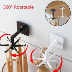 Küchengeschirrhaken-Organizer ohne Lochung – platzsparende Wandhaken