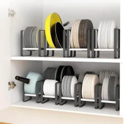 Küchengeschirr-Organizer-Regal – platzsparende Aufbewahrungslösung