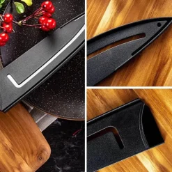 Küchenmesserscheide - Schwarze Kantenschutz-Schutzhülle