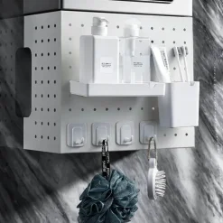 Küchen-Organizer, wandmontiertes Lochbrett-Lagerregal