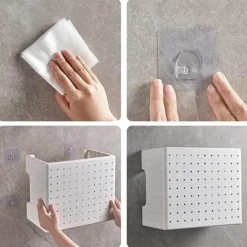 Küchen-Organizer, wandmontiertes Lochbrett-Lagerregal