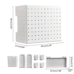 Küchen-Organizer, wandmontiertes Lochbrett-Lagerregal
