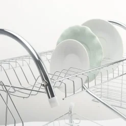 Küchenregal aus Edelstahl – Aufbewahrungslösung für Geschirr-Organizer