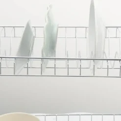 Küchenregal aus Edelstahl – Aufbewahrungslösung für Geschirr-Organizer