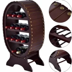 Küchenregal aus Holz - Bar-Organizer-Halter