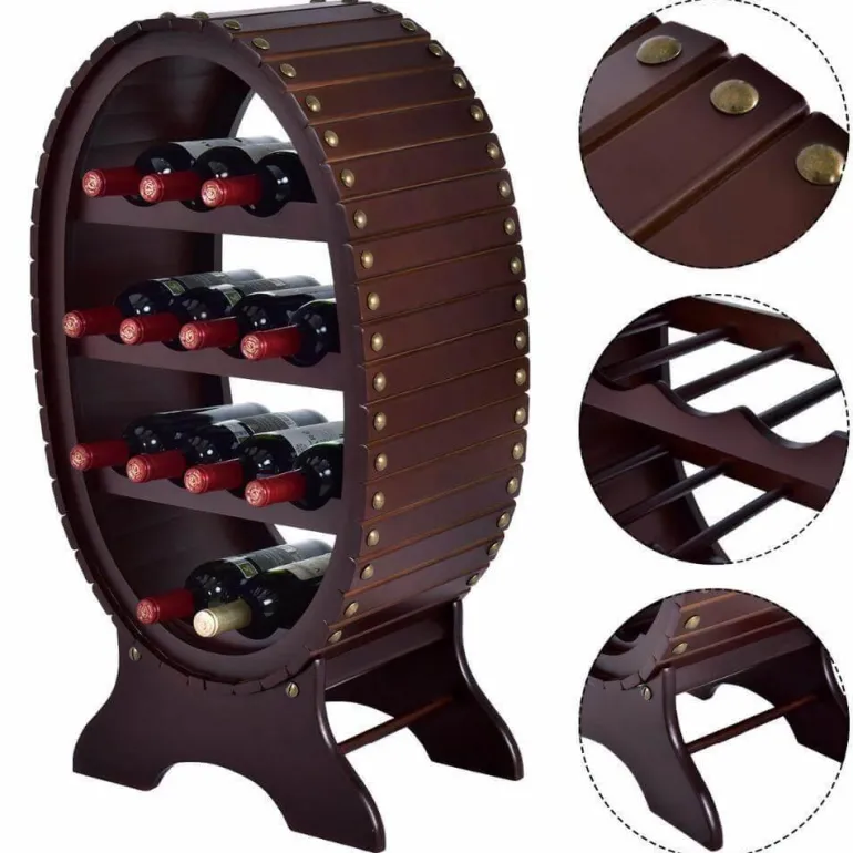 Küchenregal aus Holz - Bar-Organizer-Halter