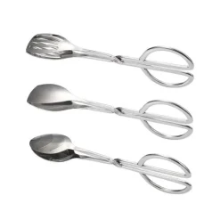 Küchenschere aus Edelstahl – Mehrzweck-Lebensmittelzange für Grill, Barbecue und Gebäck