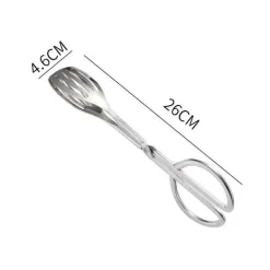 Küchenschere aus Edelstahl – Mehrzweck-Lebensmittelzange für Grill, Barbecue und Gebäck