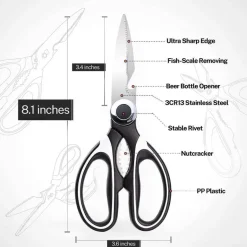 Küchenschere mit Flaschenöffner – Mehrzweck-Allzweckwerkzeug