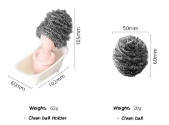 Küchenschwammhalter – Kreativer Organizer für Spülutensilien