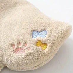 Küchentuch mit Cartoon-Katze – saugfähiges Mikrofaser-Reinigungstuch mit Schlaufe