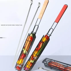 Kebab-Grillkorb - Grillspießhalter