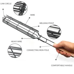 Kebab-Grillkorb - Grillspießhalter