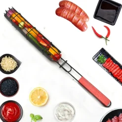 Kebab-Grillkorb - Grillspießhalter