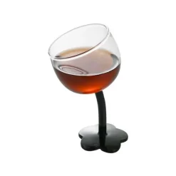 Kelchset aus Ripple-Glas – transparente Stielgläser für Wein und Cocktails