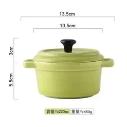 Keramik-Auflaufförmchen mit Deckel, ofenfeste Schüsseln zum Backen und Servieren