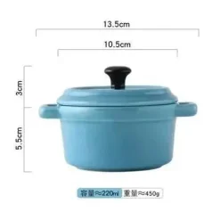 Keramik-Auflaufförmchen mit Deckel, ofenfeste Schüsseln zum Backen und Servieren