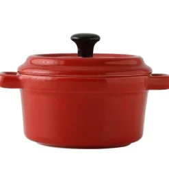 Keramik-Auflaufförmchen mit Deckel, ofenfeste Schüsseln zum Backen und Servieren