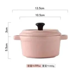 Keramik-Auflaufförmchen mit Deckel, ofenfeste Schüsseln zum Backen und Servieren