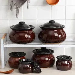 Keramik-Auflauftopf – vielseitiges Suppen- und Eintopfgericht mit Deckel