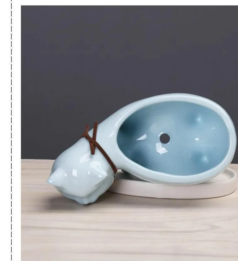 Keramik-Blumentopf in Katzenform – Aufsteigendes Design für Pflanzen