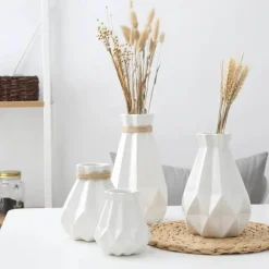 Keramik-Diamantvase – modernes, stilvolles Wohndekor