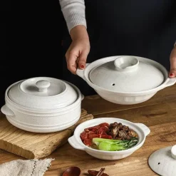Keramik-Eintopf – vielseitiges, hitzebeständiges Steingut für Suppen-Bibimbap-Nudeln