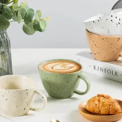 Keramik-Espressotassen-Set für Paare – Einzigartiges Trinkgeschirr für gemeinsame Momente