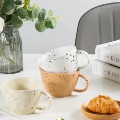 Keramik-Espressotassen-Set für Paare – Einzigartiges Trinkgeschirr für gemeinsame Momente