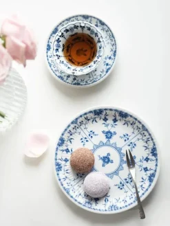 Keramik-Essset – Elegante blau-weiße Geschirrkollektion