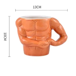 Keramik-Kaffeetasse mit Muskelarm – Starke Tasse für Fitnessliebhaber