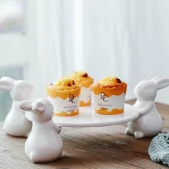 Keramik-Kaninchentablett – süße Dessertplatte für Leckereien