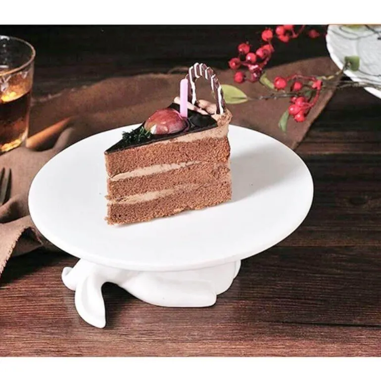 Keramik-Kaninchentablett – süße Dessertplatte für Leckereien
