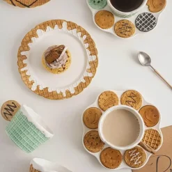 Keramik-Keksgeschirr-Set – Kreative Snack-Dessert-Kaffeeteller