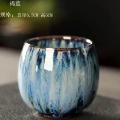 Keramik-Kung-Fu-Teetassen-Set – handgefertigtes Porzellan-Trinkgeschirr für Kaffee und Wein